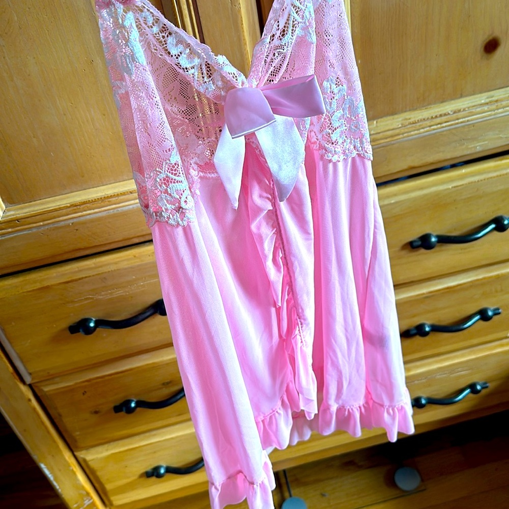 AVIDLOVE nightgown and panties set .Pink size M. Brand new never worn